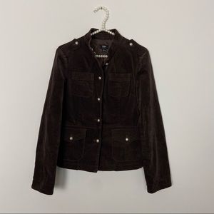 Massimo Stretch Brown Velvet Jacket  Size S